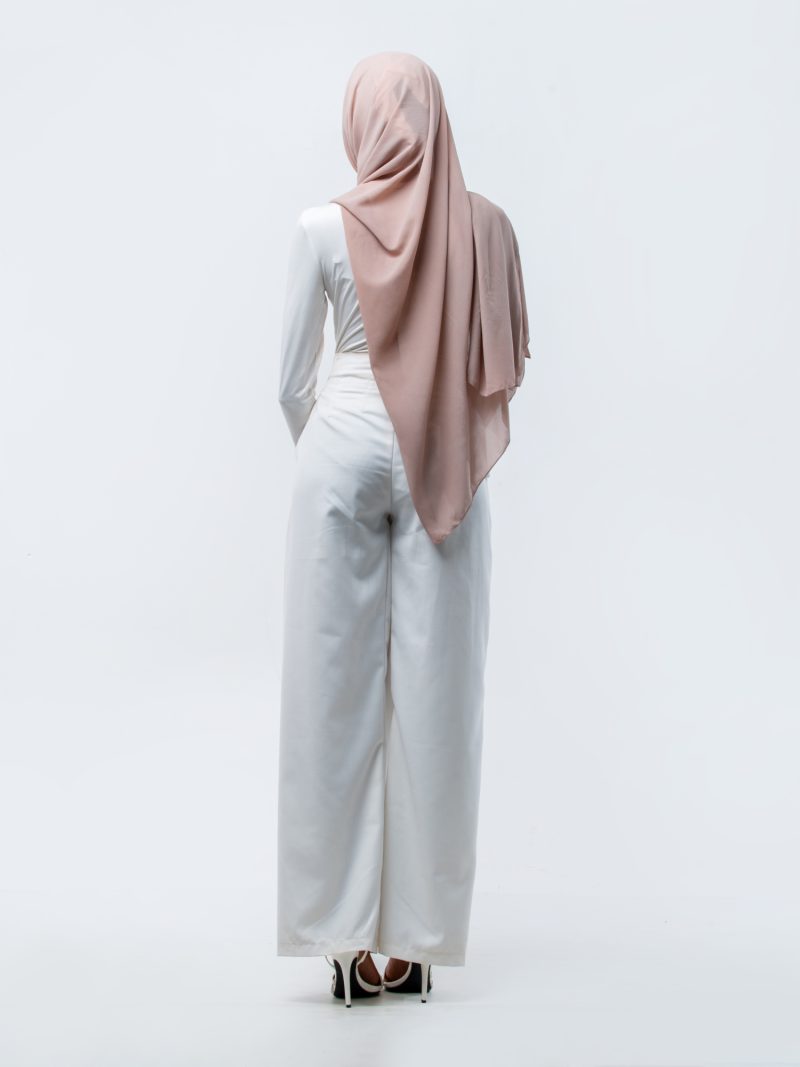 Ivory Minimalist Modest Coord - Nooreah Product Ivory Minimalist Modest Coord - Nooreah Product
