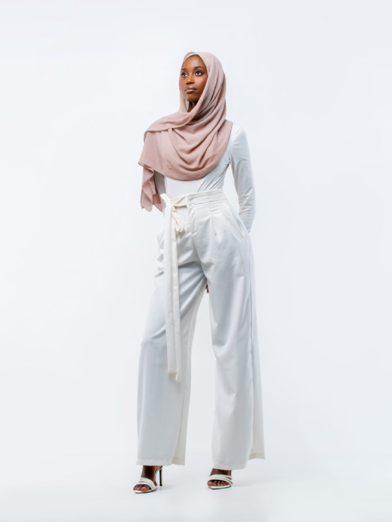Ivory Minimalist Modest Coord - Nooreah Product Ivory Minimalist Modest Coord - Nooreah Product