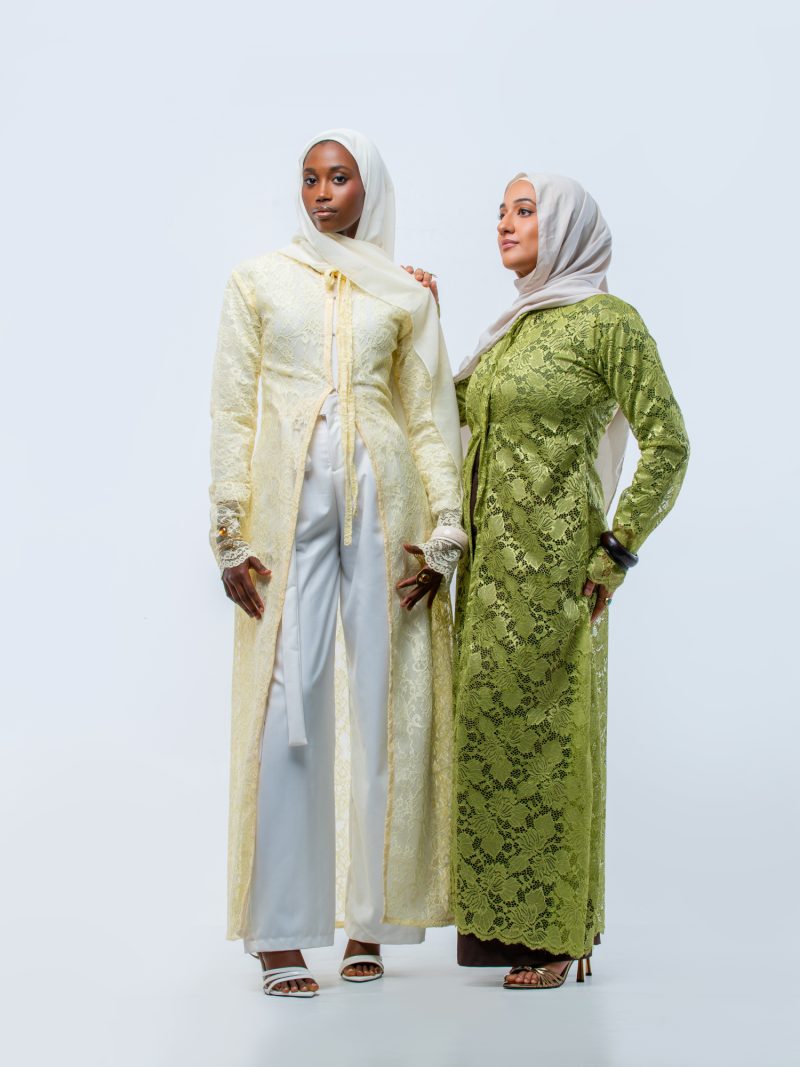 Pale Yellow and Pale Green Pastel Primrose Lace Cardigan - Nooreah Product Pale Yellow and Pale Green Pastel Primrose Lace Cardigan - Nooreah Product