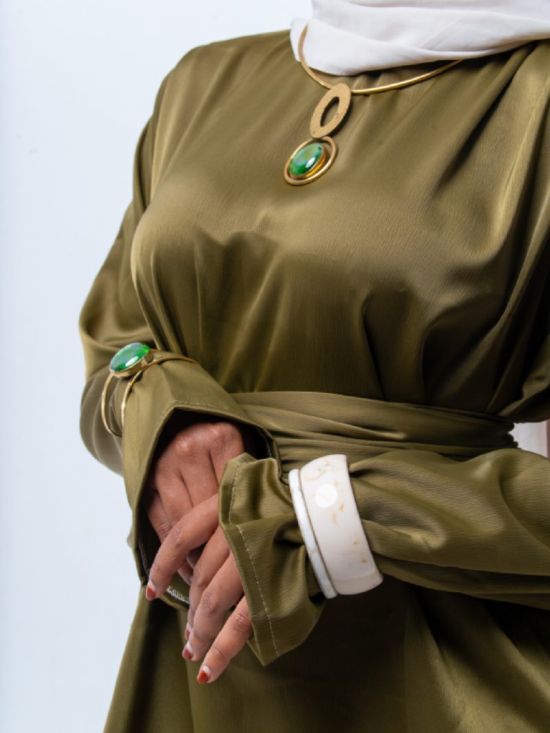 The “Aura” Olive Satin Coord Set - Nooreah Product (1) The “Aura” Olive Satin Coord Set - Nooreah Product (1)
